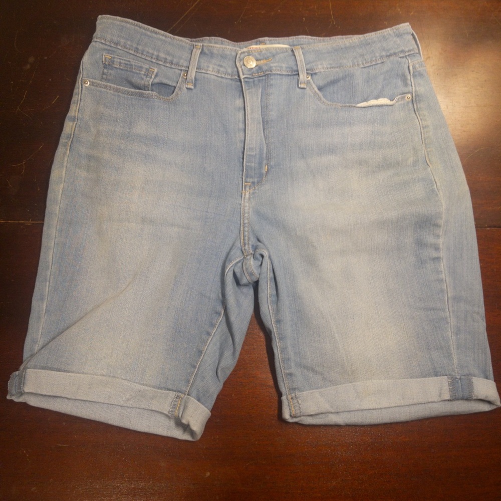 Signature by Levi Strauss Light Blue Bermuda Shorts